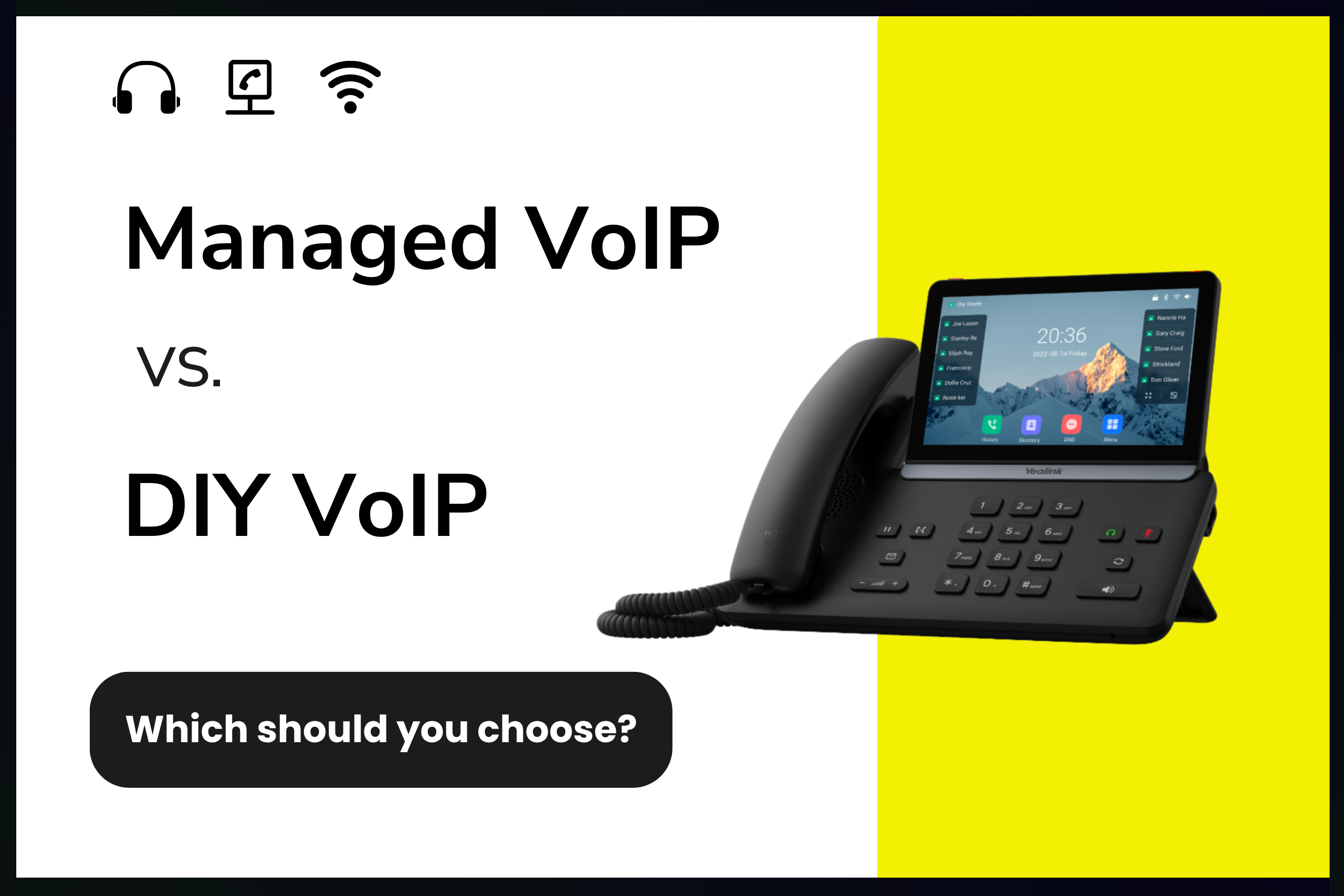 Managed VoIP vs DIY VoIP - MSP choosing between managed VoIP partnership and DIY VoIP reselling for small business clients